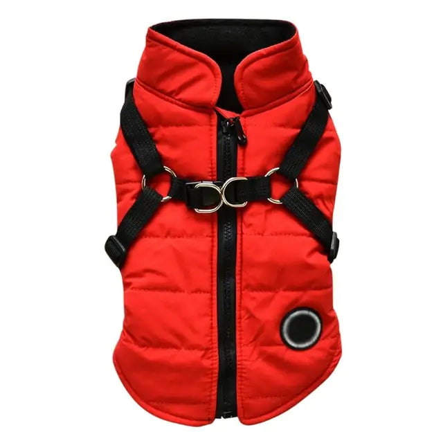 Waterproof Pet Coat With Harness