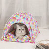 Pet Tent Bed Cats Warm Cushions Winter Clamshell Kitten