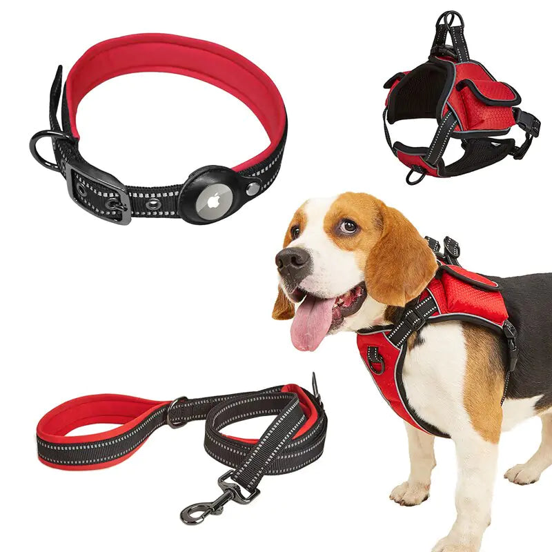 Airtag Pet Harness Vest Set