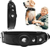 Leather Airtag Heavy Duty Dog Collar