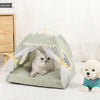 Pet Tent Bed Cats Warm Cushions Winter Clamshell Kitten