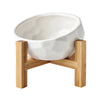 Purr-fect Cat bowl with Bamboo Stand